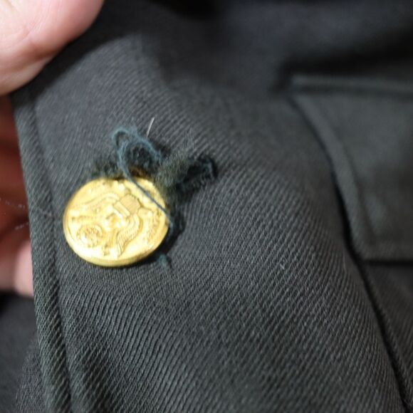 Vintage Military Uniform USA Wool Coat Reenactments Cosplay Grunge 41 - Picture 7 of 16